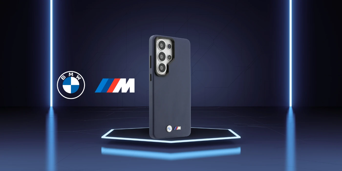 Dėklas BMW M Metal Logo MagSafe do Samsung Galaxy S26 Ultra tamsiai mėlyna aprašymas - Prekės nuotrauka