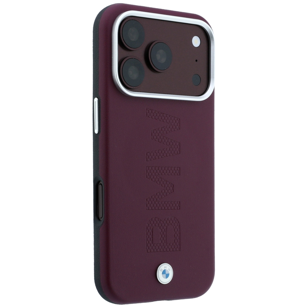 BMW Sign Centered Deboss dėklas su MagSafe, skirtas iPhone 17 Pro / 18 Pro – Burgundy aprašymas - Prekės nuotrauka