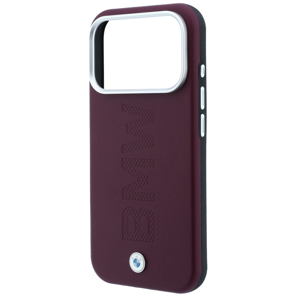 Dėklas BMW Sign Centered Deboss MagSafe Case, skirta iPhone 17 Pro Max / 18 Pro Max - Burgundy aprašymas - Prekės nuotrauka