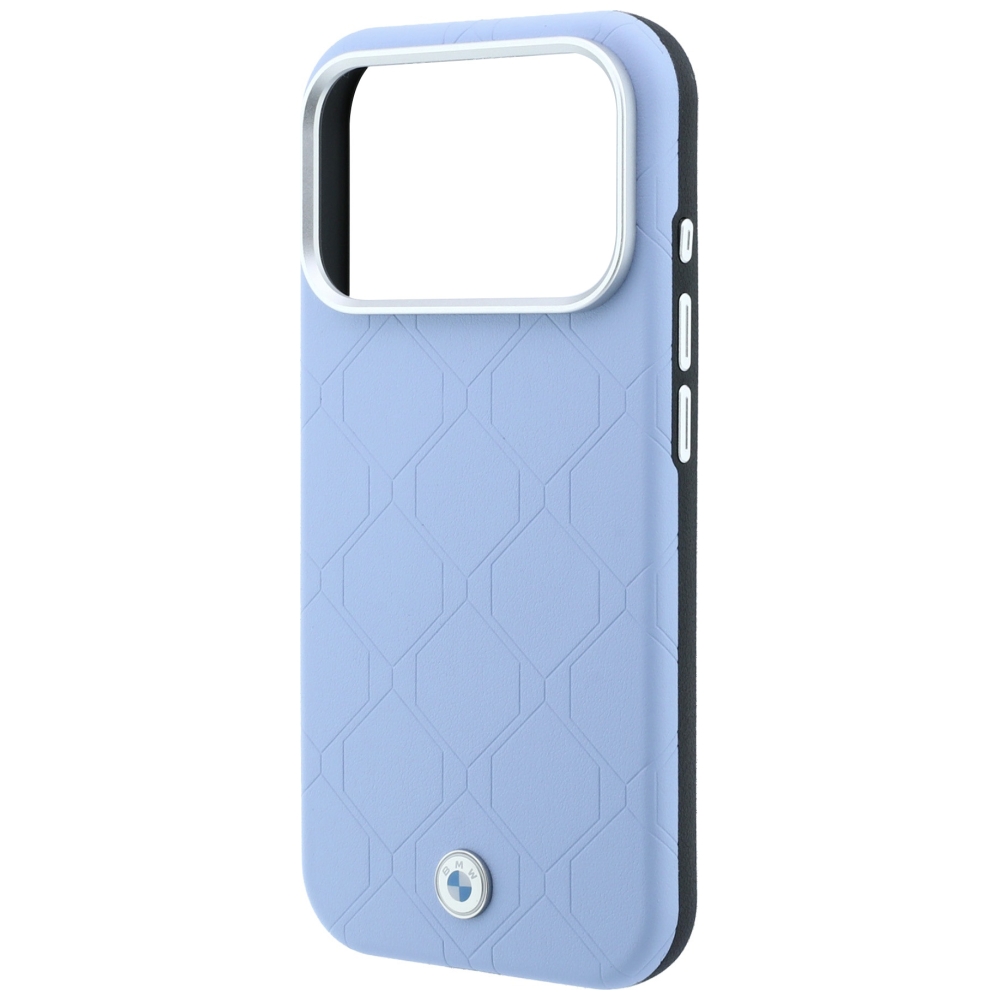 Dėklas BMW Sign Deboss Quilted Metal Logo MagSafe Case, skirtas iPhone 17 Pro / 18 Pro - Mėlyna aprašymas - Prekės nuotrauka