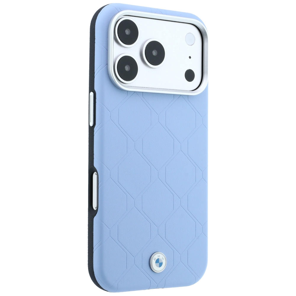 Dėklas BMW Sign Deboss Quilted Metal Logo MagSafe Case, skirtas iPhone 17 Pro / 18 Pro - Mėlyna aprašymas - Prekės nuotrauka