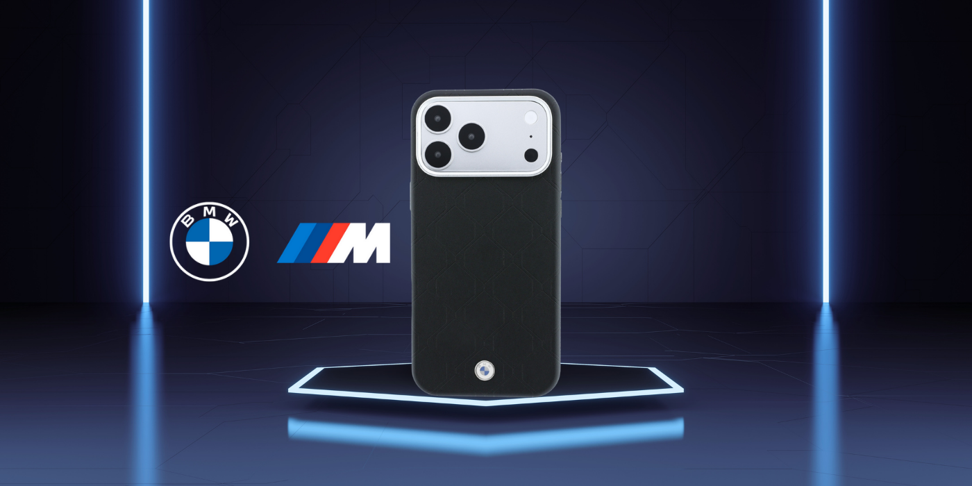 Dėklas BMW Sign Inclined Deboss Letters MagSafe Case, skirta iPhone 17 Pro / 18 Pro - Juoda aprašymas - Prekės nuotrauka