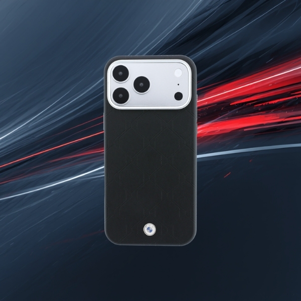Dėklas BMW Sign Inclined Deboss Letters MagSafe Case, skirta iPhone 17 Pro / 18 Pro - Juoda aprašymas - Prekės nuotrauka