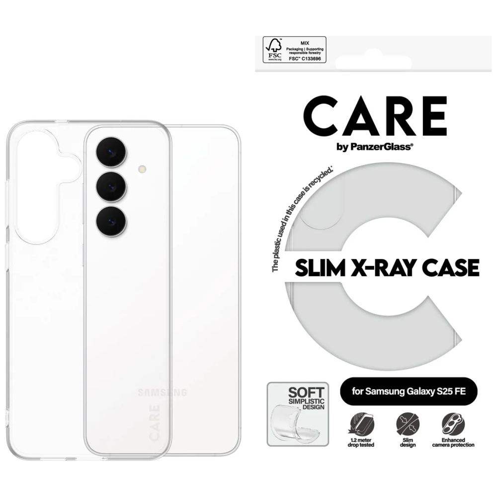 Panzer Glass Dėklas CARE by PanzerGlass Fashion X-Ray do Samsung Galaxy S25 FE permatomas aprašymas - Prekės nuotrauka Panzer Glass Dėklas CARE by PanzerGlass Fashion X-Ray do Samsung Galaxy S25 FE permatomas aprašymas - Prekės nuotrauka