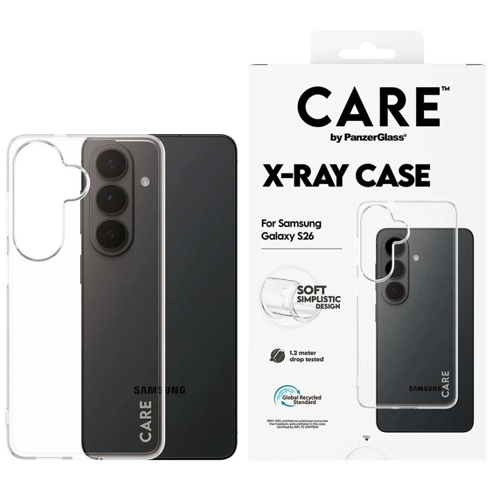 Dėklas Panzer Glass CARE by PanzerGlass X-Ray Case for Samsung Galaxy S26 - Transparent aprašymas - Prekės nuotrauka