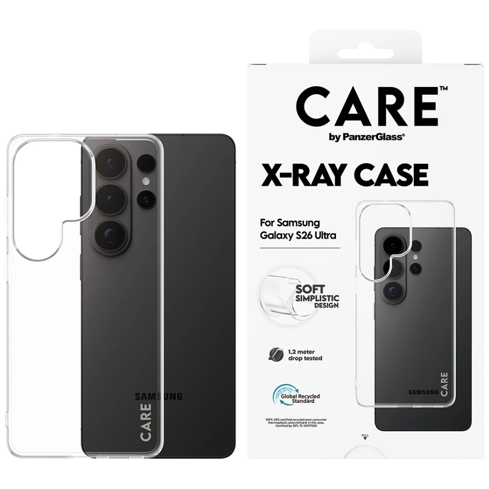 Dėklas Panzer Glass CARE by PanzerGlass X-Ray Case for Samsung Galaxy S26 Ultra - Transparent aprašymas - Prekės nuotrauka Dėklas Panzer Glass CARE by PanzerGlass X-Ray Case for Samsung Galaxy S26 Ultra - Transparent aprašymas - Prekės nuotrauka