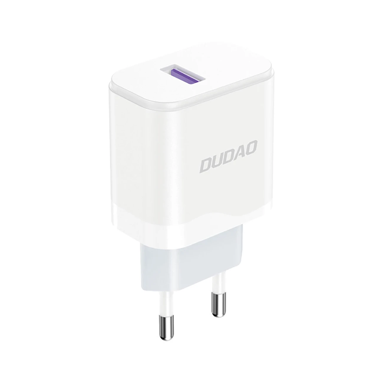 Dudao A20EU USB-A 18W network įkroviklis – baltos spalvos aprašymas - Prekės nuotrauka