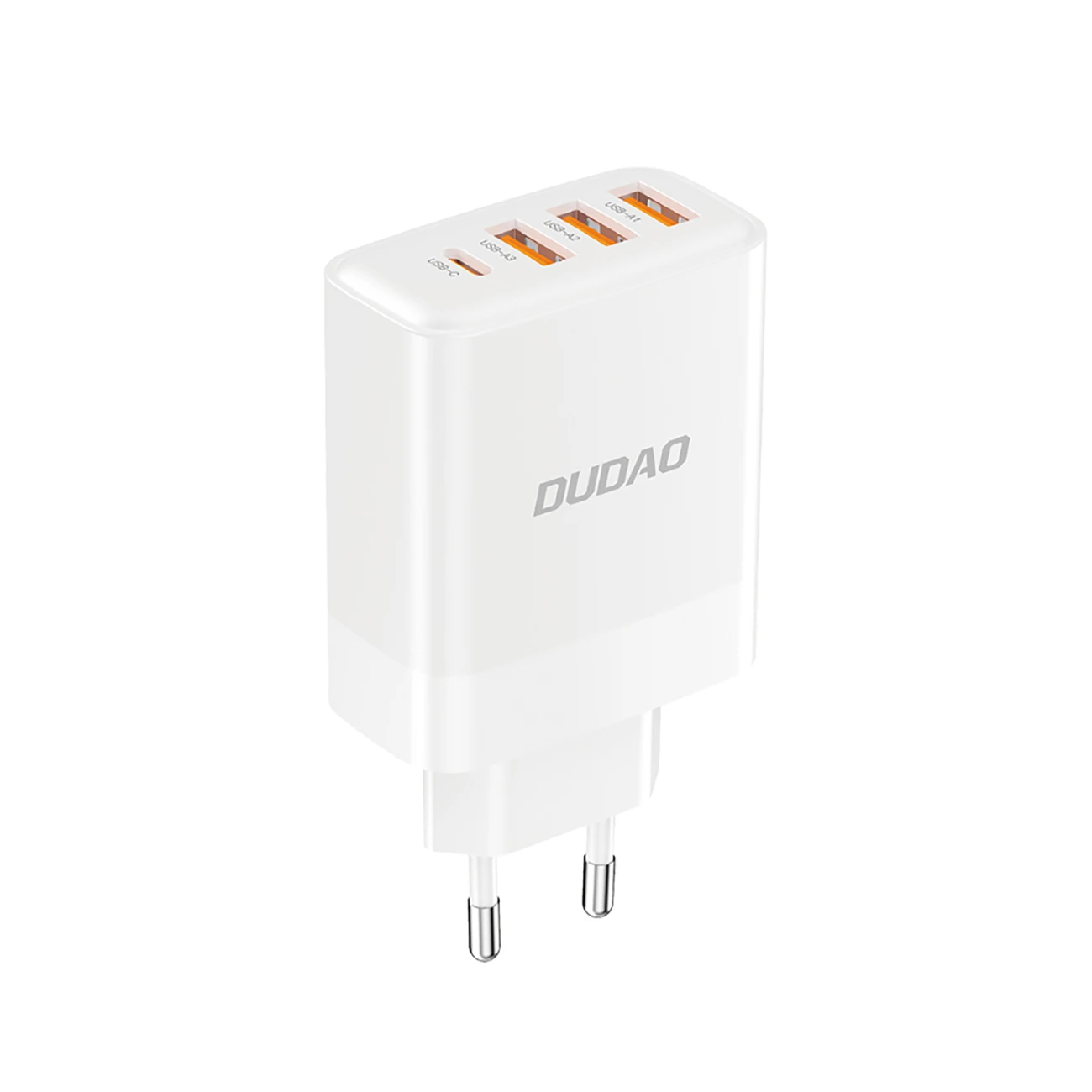 Dudao A5HEU network įkroviklis 3x USB-A 1x USB-C PD20W – baltos spalvos aprašymas - Prekės nuotrauka