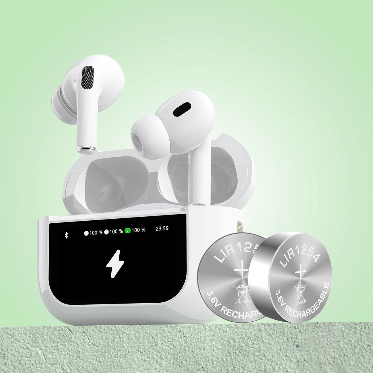 Dudao U19 į ausis įkišamos TWS belaidės Bluetooth 5.3 ausinės with LED ekranas – baltas aprašymas - Prekės nuotrauka Dudao U19 į ausis įkišamos TWS belaidės Bluetooth 5.3 ausinės with LED ekranas – baltas aprašymas - Prekės nuotrauka