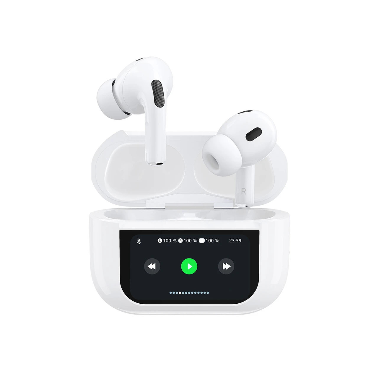 Dudao U19 į ausis įkišamos TWS belaidės Bluetooth 5.3 ausinės with LED ekranas – baltas aprašymas - Prekės nuotrauka Dudao U19 į ausis įkišamos TWS belaidės Bluetooth 5.3 ausinės with LED ekranas – baltas aprašymas - Prekės nuotrauka