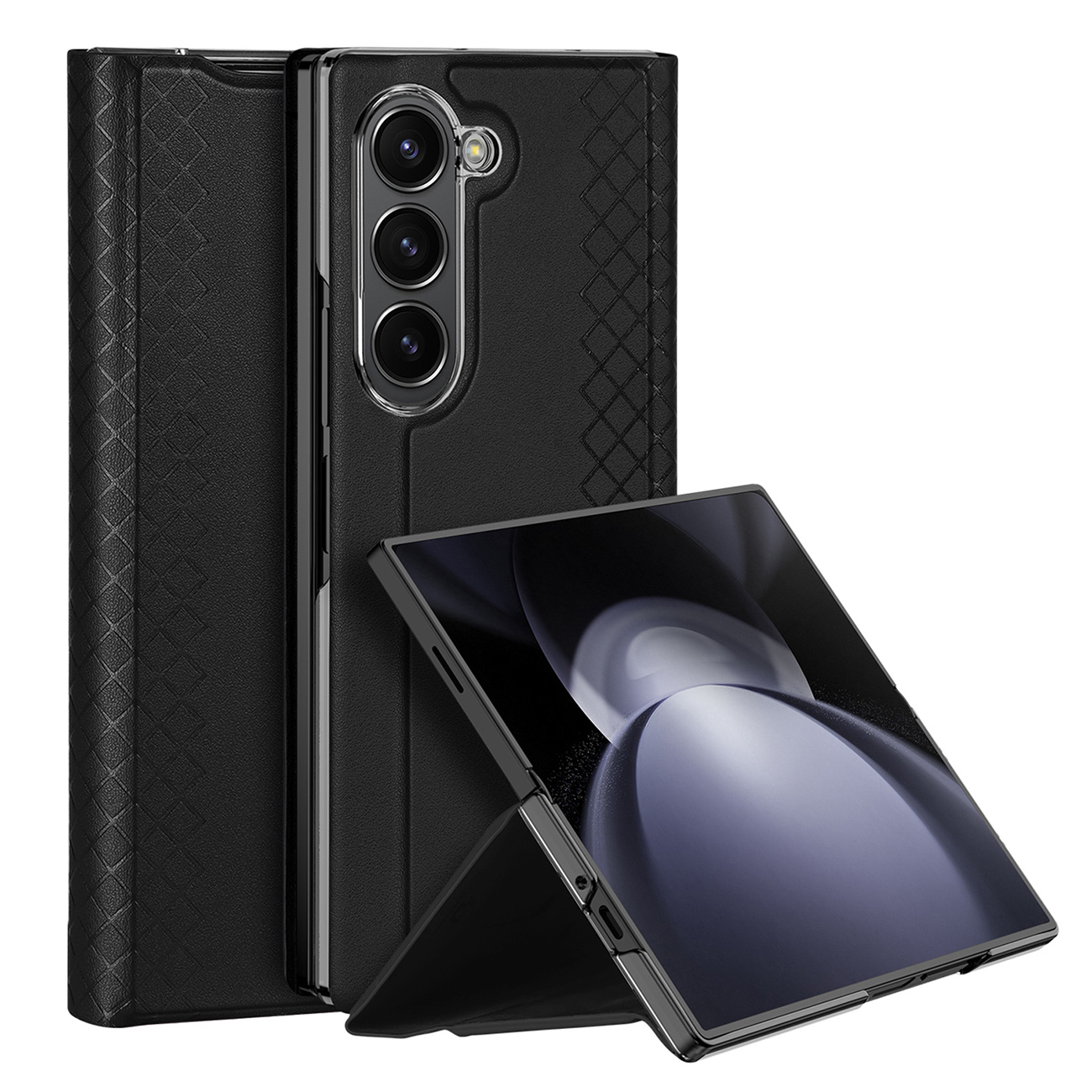 Dux Ducis Brill leather dėklas skirtas Samsung Galaxy Z Fold 6 with flap and card slot – juodos spalvos aprašymas - Prekės nuotrauka Dux Ducis Brill leather dėklas skirtas Samsung Galaxy Z Fold 6 with flap and card slot – juodos spalvos aprašymas - Prekės nuotrauka