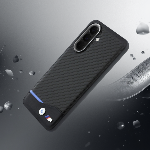 Dėklas BMW M Carbon na Samsung Galaxy A57 5G - juoda aprašymas - Prekės nuotrauka