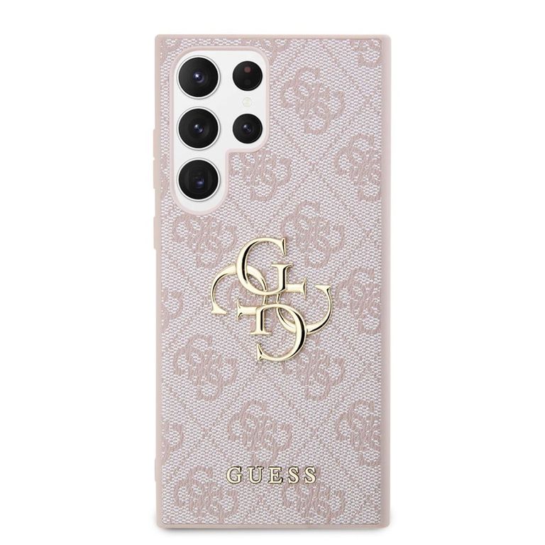 Dėklas Guess 4G Big Metal Logo na Samsung Galaxy S24 Ultra - rožinė aprašymas - Prekės nuotrauka