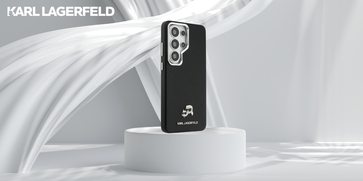 Dėklas Karl Lagerfeld Saffiano KC Metal Logo MagSafe do Samsung Galaxy S26 Ultra juoda aprašymas - Prekės nuotrauka