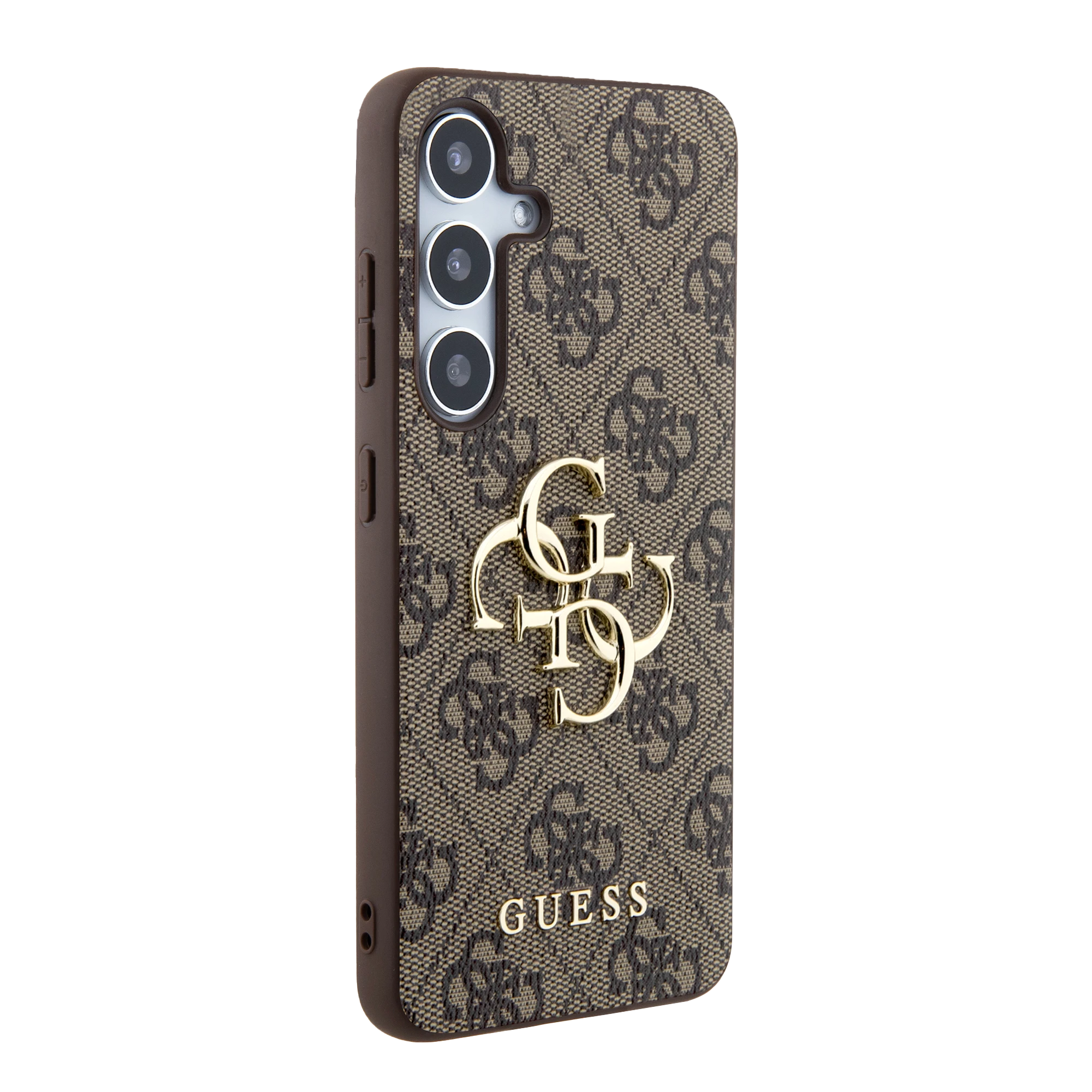 Guess 4G Big Metal Logo Samsung Galaxy A35 - dėklas telefonui rudos spalvos aprašymas - Prekės nuotrauka Guess 4G Big Metal Logo Samsung Galaxy A35 - dėklas telefonui rudos spalvos aprašymas - Prekės nuotrauka