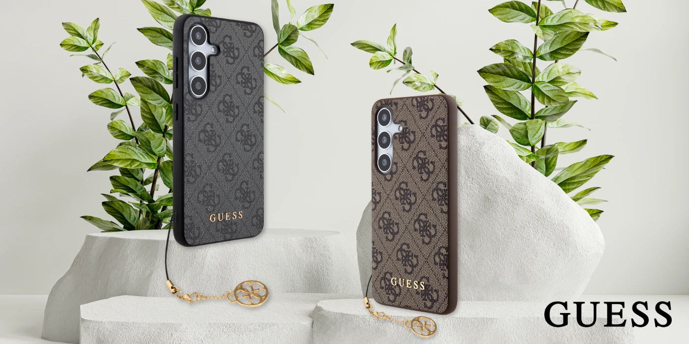 Guess 4G Charms Collection Samsung Galaxy A35 - dėklas telefonui juodos spalvos aprašymas - Prekės nuotrauka