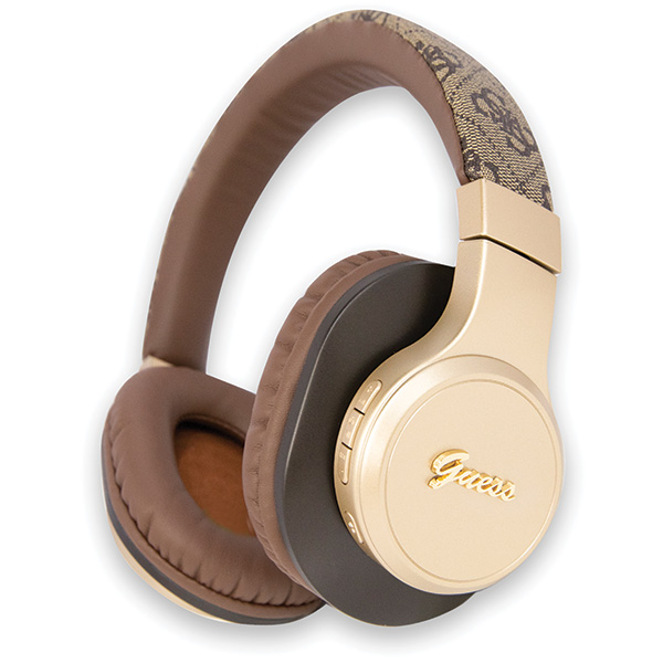 Guess Bluetooth on-ear ausinės GUBH604GEMW rudos spalvos 4G Script aprašymas - Prekės nuotrauka Guess Bluetooth on-ear ausinės GUBH604GEMW rudos spalvos 4G Script aprašymas - Prekės nuotrauka