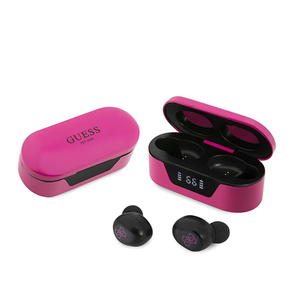Guess GUTWST31EM TWS Bluetooth ausinės + įkrovimo stotelė aprašymas - Prekės nuotrauka Guess GUTWST31EM TWS Bluetooth ausinės + įkrovimo stotelė aprašymas - Prekės nuotrauka
