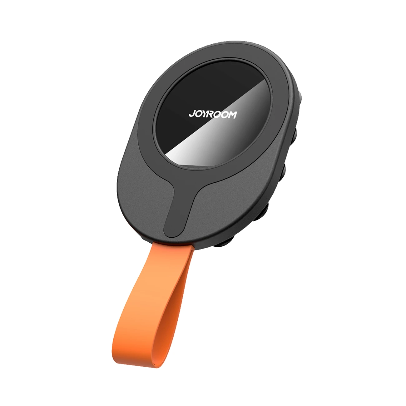 Joyroom JR-ZS393-S magnetic holder with suction cups for 4.7-7" phone – juodas and oranžinis aprašymas - Prekės nuotrauka