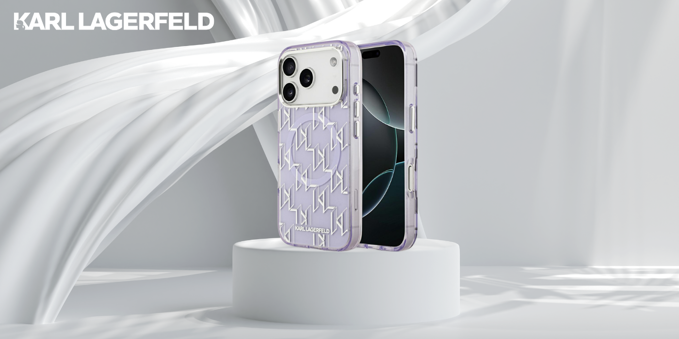 Karl Lagerfeld IML KL Monogram MagSafe dėklas skirtas Apple iPhone 17 Pro Max Violetinė aprašymas - Prekės nuotrauka
