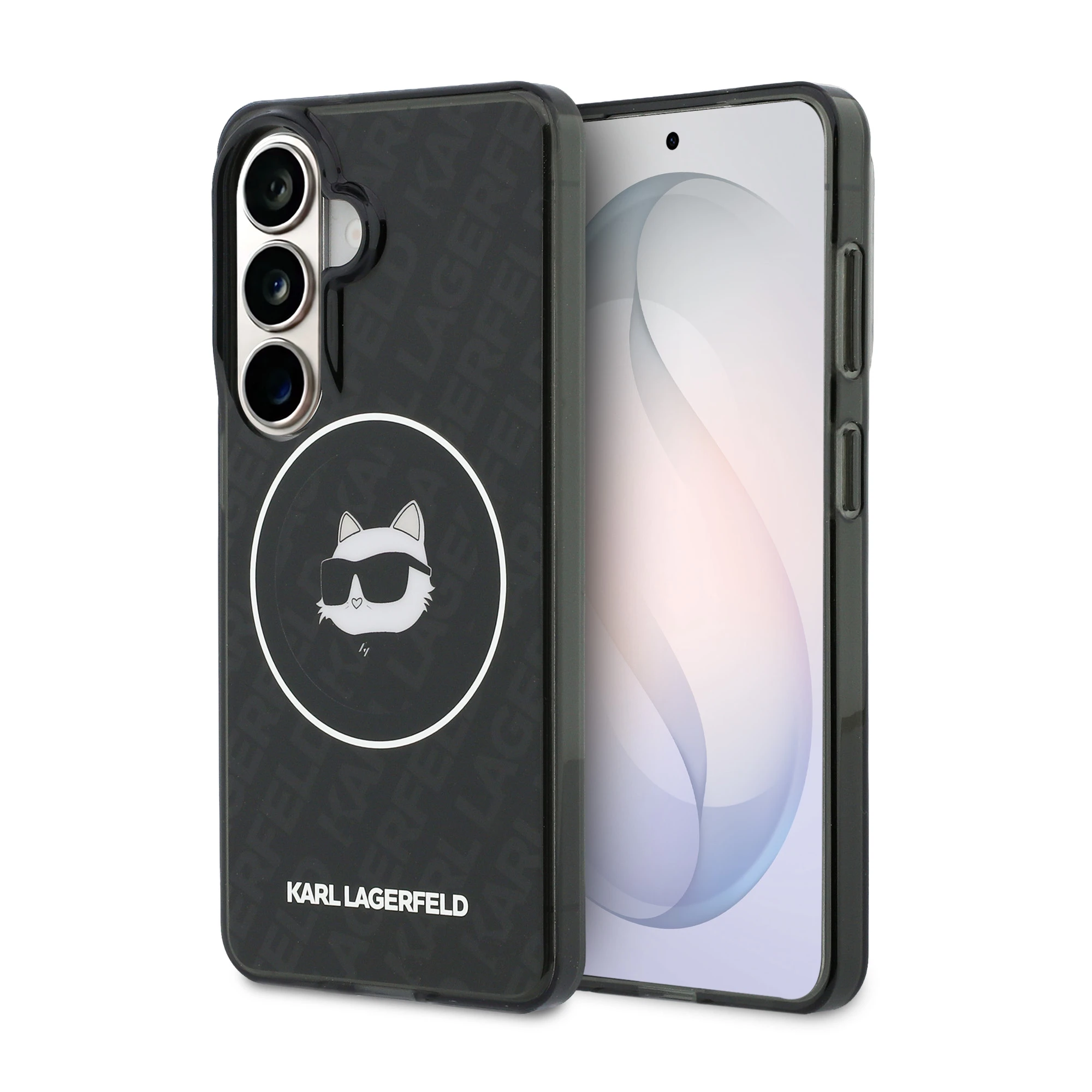 Karl Lagerfeld IML kartotinis „Choupette MagSafe“ dėklas, skirtas „Samsung Galaxy S26“, juodas aprašymas - Prekės nuotrauka