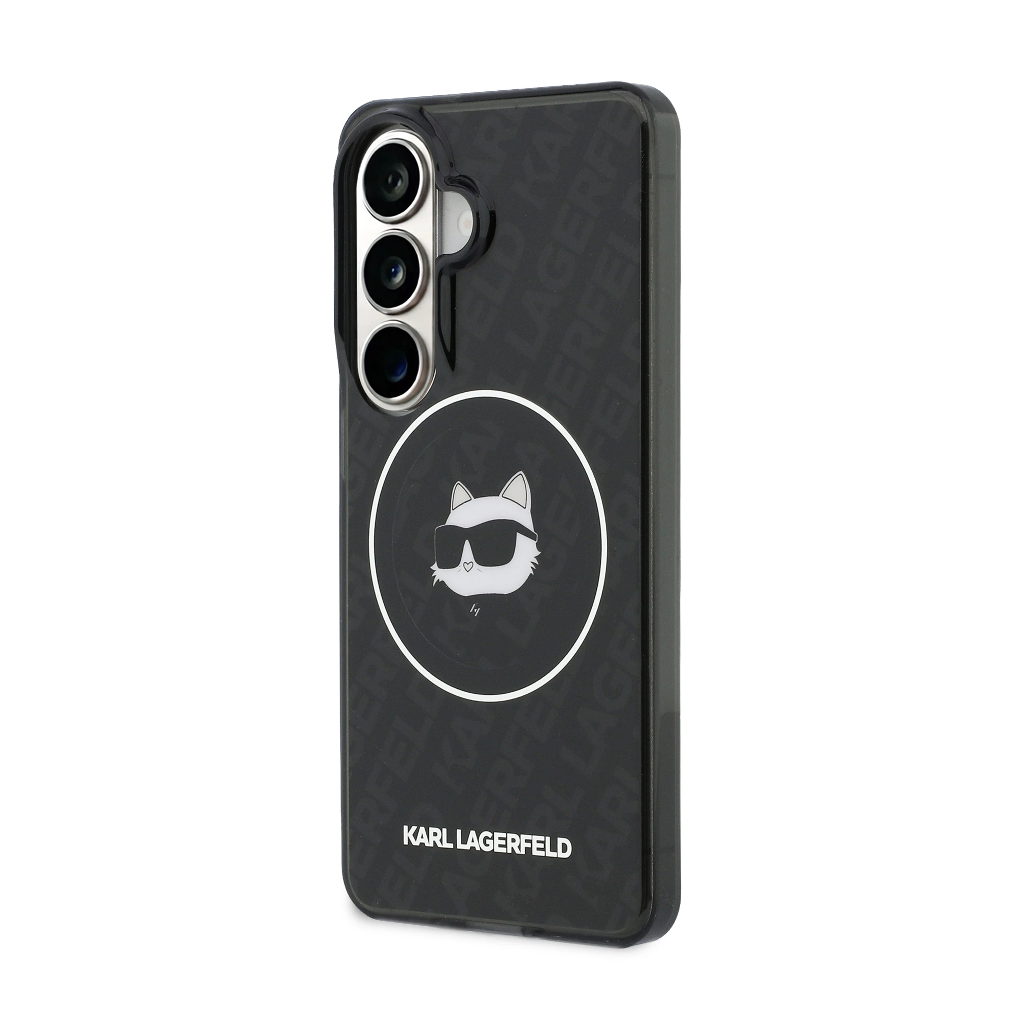 Karl Lagerfeld IML kartotinis „Choupette MagSafe“ dėklas, skirtas „Samsung Galaxy S26“, juodas aprašymas - Prekės nuotrauka