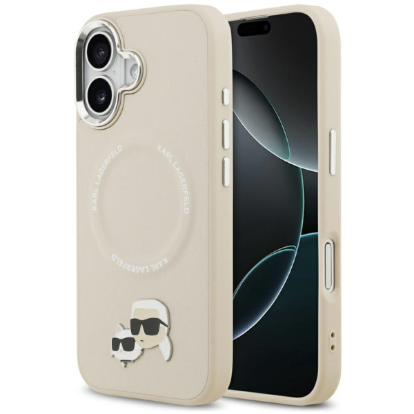 Karl Lagerfeld Karl & Choupette Pins MagSafe dėklas skirtas Apple iPhone 17 rusvai gelsvas aprašymas - Prekės nuotrauka Karl Lagerfeld Karl & Choupette Pins MagSafe dėklas skirtas Apple iPhone 17 rusvai gelsvas aprašymas - Prekės nuotrauka