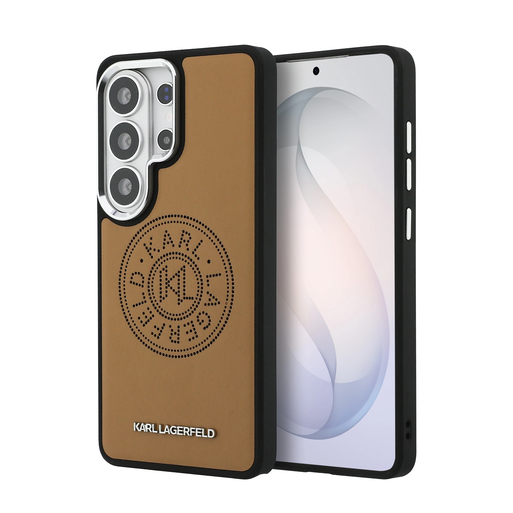 Karl Lagerfeld Perforuotas KL MagSafe dėklas, skirtas „Samsung Galaxy S26 Ultra“, rudas aprašymas - Prekės nuotrauka