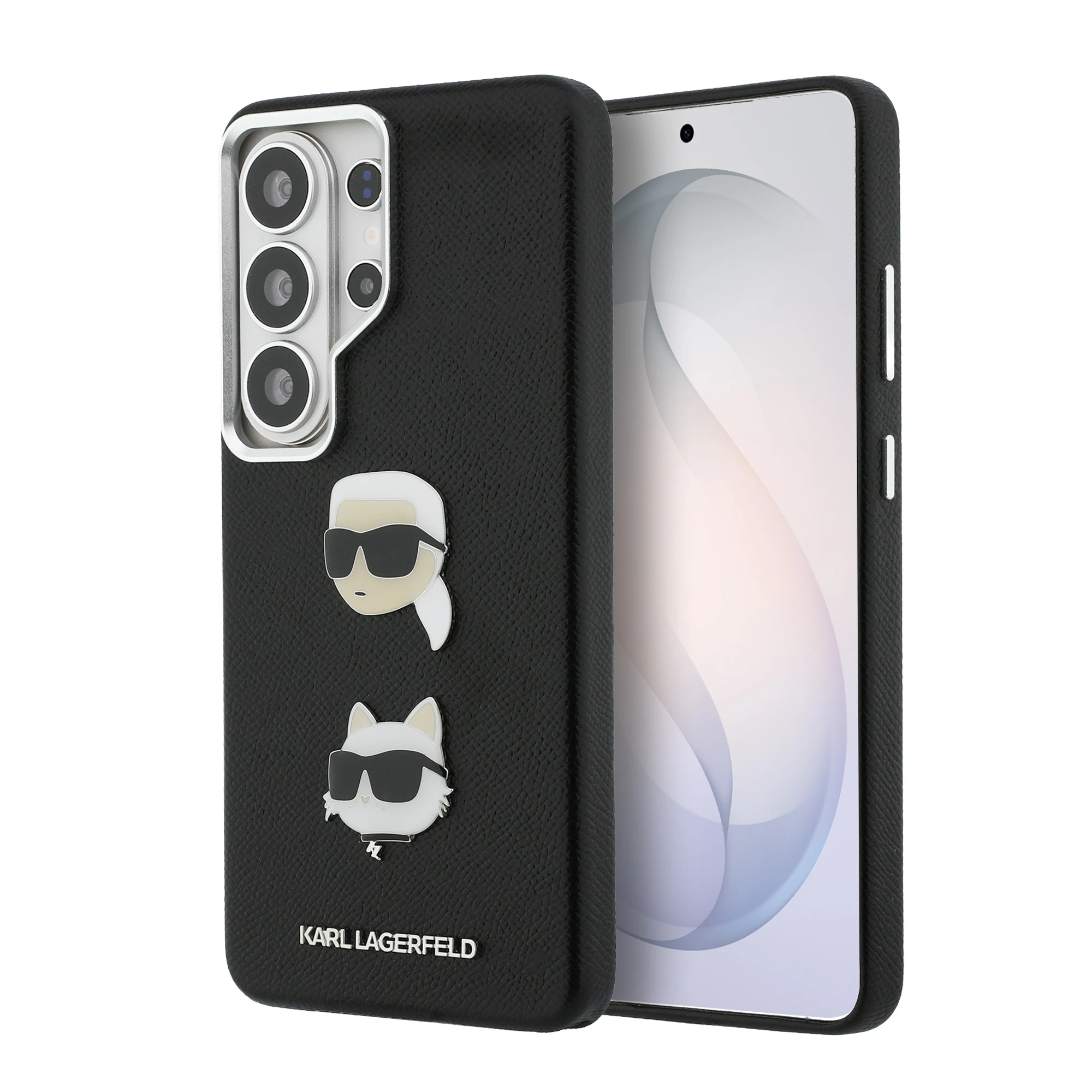 Karl Lagerfeld „Saffiano“ dvigubų galvučių metalinis dėklas, skirtas „Samsung Galaxy S26 Ultra“, juodas aprašymas - Prekės nuotrauka Karl Lagerfeld „Saffiano“ dvigubų galvučių metalinis dėklas, skirtas „Samsung Galaxy S26 Ultra“, juodas aprašymas - Prekės nuotrauka