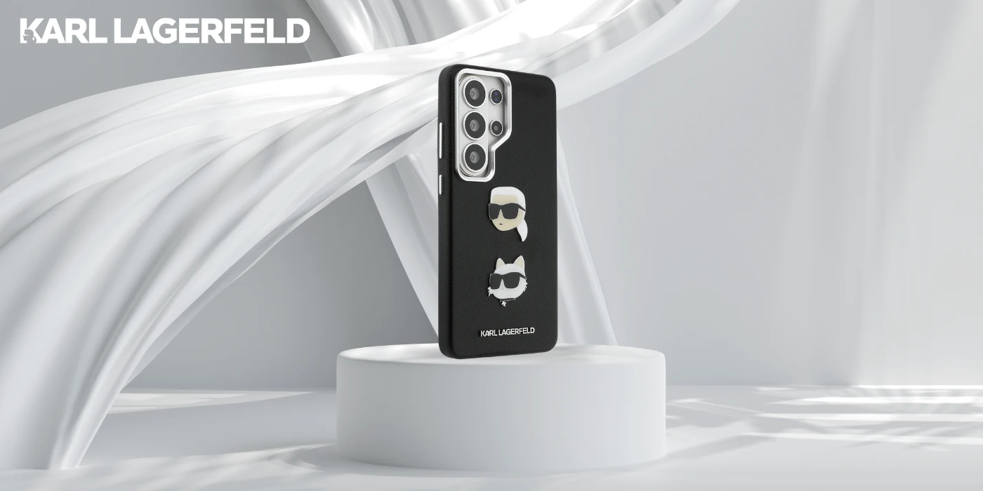 Karl Lagerfeld „Saffiano“ dvigubų galvučių metalinis dėklas, skirtas „Samsung Galaxy S26 Ultra“, juodas aprašymas - Prekės nuotrauka Karl Lagerfeld „Saffiano“ dvigubų galvučių metalinis dėklas, skirtas „Samsung Galaxy S26 Ultra“, juodas aprašymas - Prekės nuotrauka