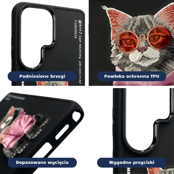 Nimmy F5ca5 Šaunus katės dėklas, skirtas „Samsung Galaxy S26 Ultra“, juodas aprašymas - Prekės nuotrauka Nimmy F5ca5 Šaunus katės dėklas, skirtas „Samsung Galaxy S26 Ultra“, juodas aprašymas - Prekės nuotrauka