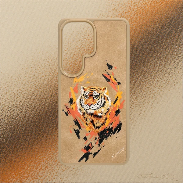 Nimmy „Tiger MagSafe“ dėklas, skirtas „Samsung Galaxy S26 Ultra“, šviesiai rudas aprašymas - Prekės nuotrauka