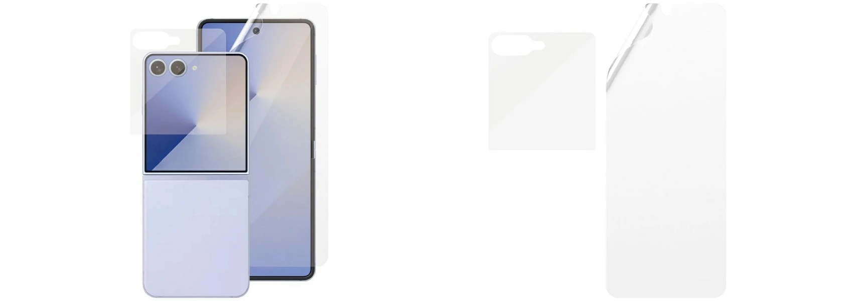 Panzer Glass Apsauginis rinkinys „PanzerGlass FlipFoldFlex 2-in-1 Classic Fit Glass“ + itin plataus tvirtinimo TPU plėvelė, skirta „Samsu“ aprašymas - Prekės nuotrauka