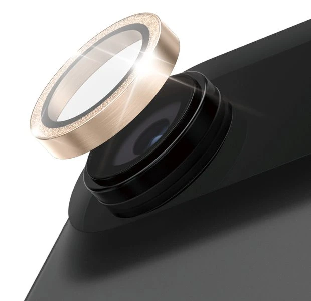 Panzer Glass Grūdintas stiklas na objektyvas PanzerGlass Hoops Glitter do iPhone Air auksinė aprašymas - Prekės nuotrauka