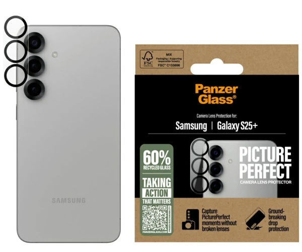Panzer Glass ekrano apsauga kamerai PanzerGlass PicturePerfect objektyvo apsauga Samsung Galaxy S25 Plus aprašymas - Prekės nuotrauka