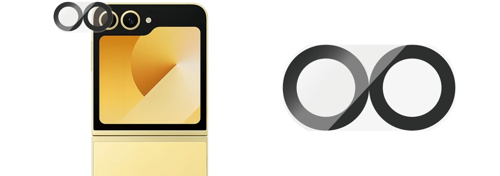 Panzer Glass Grūdintas stiklas na objektyvas PanzerGlass PicturePerfect do Samsung Galaxy Z Flip7 FE aprašymas - Prekės nuotrauka