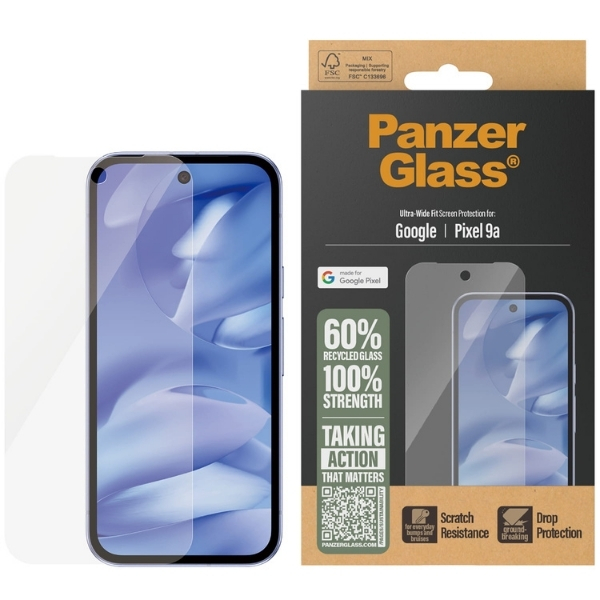 Panzer Glass Apsauginis stiklas PanzerGlass Ultra-Wide Fit skirtas Google Pixel 9a 5G aprašymas - Prekės nuotrauka Panzer Glass Apsauginis stiklas PanzerGlass Ultra-Wide Fit skirtas Google Pixel 9a 5G aprašymas - Prekės nuotrauka