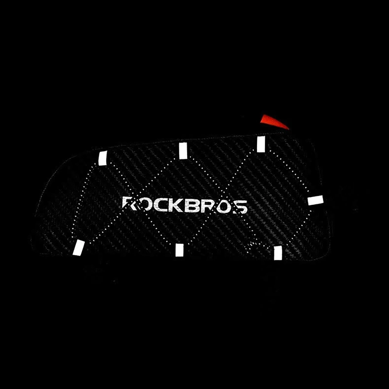 Rockbros 039BK bicycle frame bag 1 l with braid – juodos spalvos aprašymas - Prekės nuotrauka