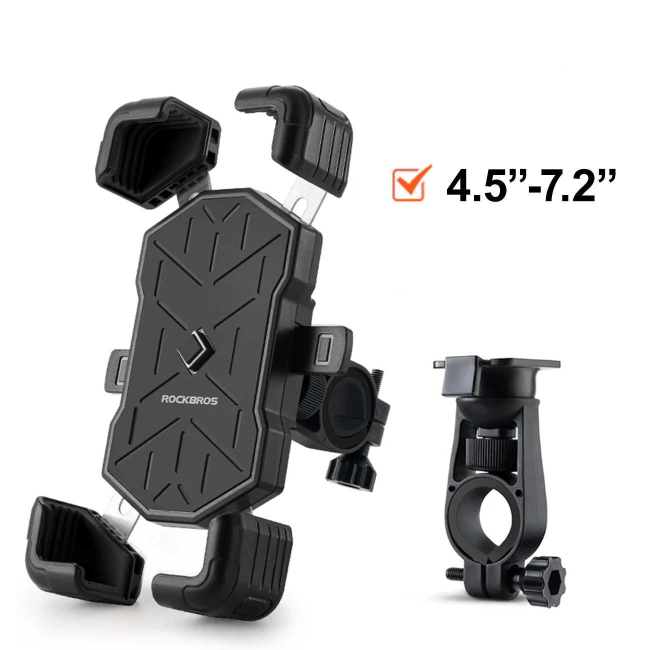 Rockbros 25210030001 Bike Phone Holder for Handlebars – juodos spalvos aprašymas - Prekės nuotrauka Rockbros 25210030001 Bike Phone Holder for Handlebars – juodos spalvos aprašymas - Prekės nuotrauka