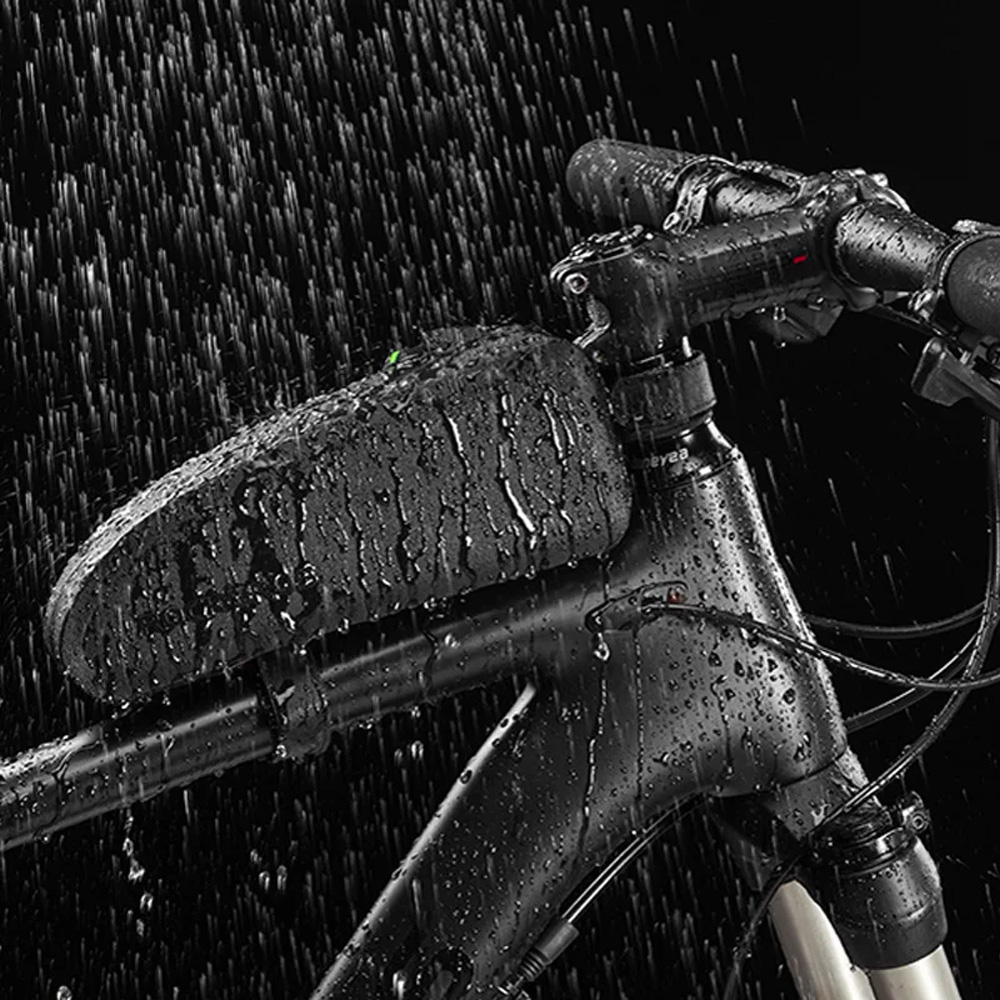 Rockbros AS-019-1 bicycle frame bag waterproof 1.6 l – juodos spalvos aprašymas - Prekės nuotrauka Rockbros AS-019-1 bicycle frame bag waterproof 1.6 l – juodos spalvos aprašymas - Prekės nuotrauka