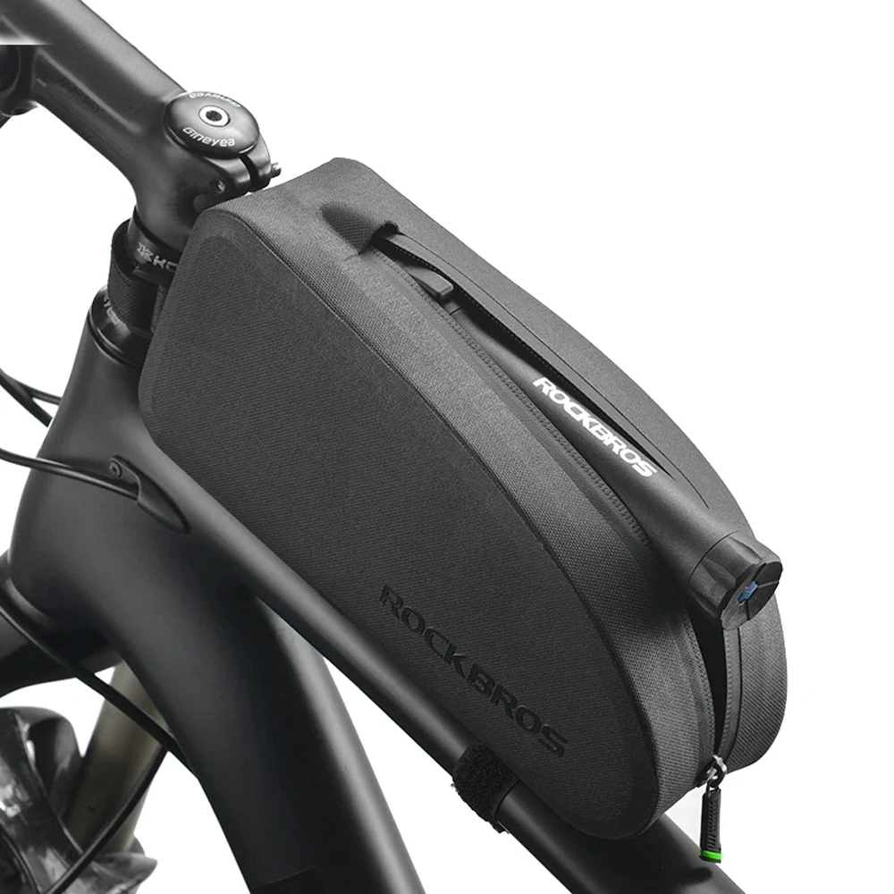 Rockbros AS-019 bicycle frame bag waterproof 1.5 l – juodos spalvos aprašymas - Prekės nuotrauka Rockbros AS-019 bicycle frame bag waterproof 1.5 l – juodos spalvos aprašymas - Prekės nuotrauka