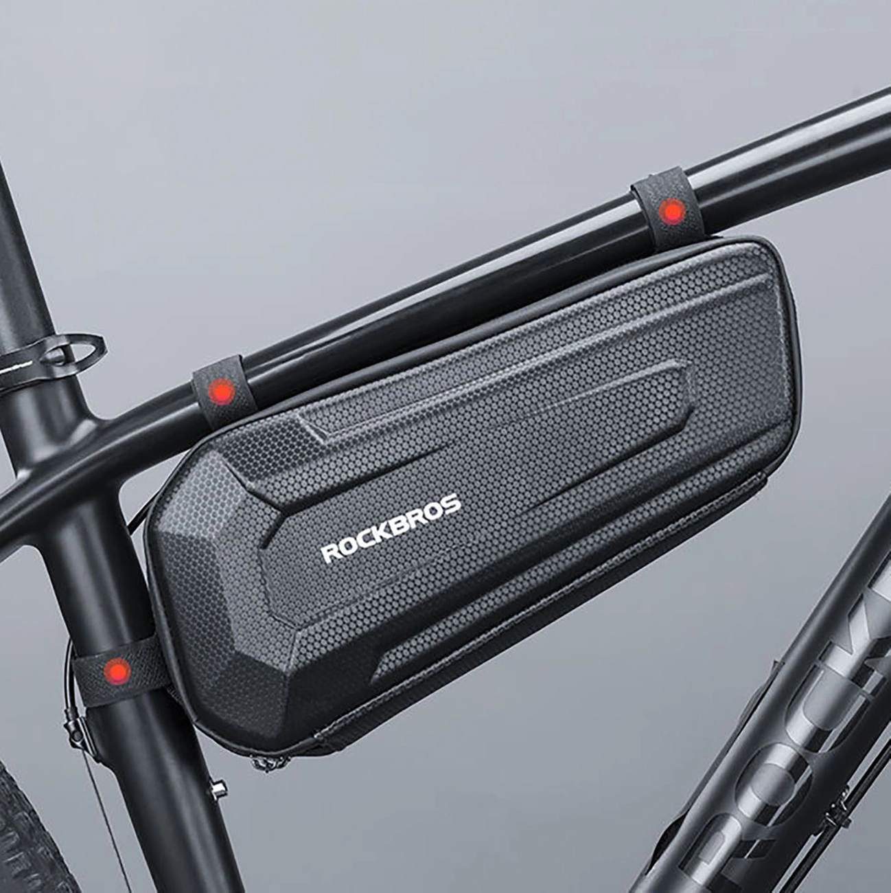 Rockbros B66 waterproof dviračio krepšys for frame – juodos spalvos aprašymas - Prekės nuotrauka