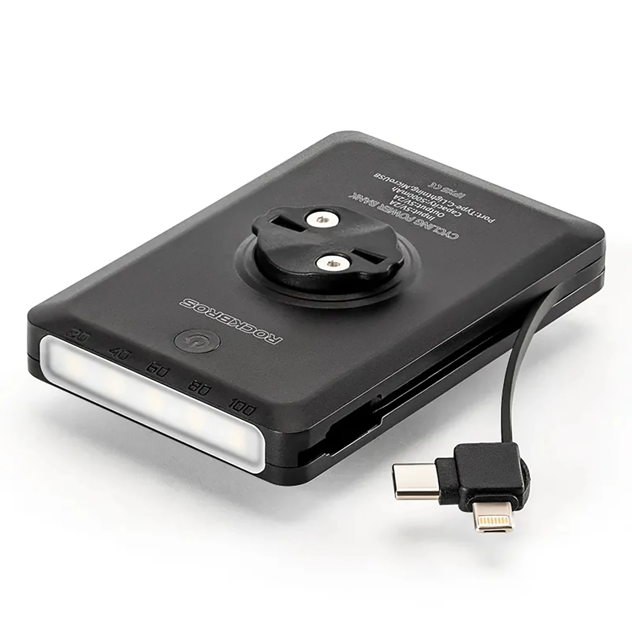 Rockbros JP008 priekinis dviračio žibintas prekystaliui su išorine baterija 5000mAh 150lm IPX6 &8211; juodos spalvos aprašymas - Prekės nuotrauka Rockbros JP008 priekinis dviračio žibintas prekystaliui su išorine baterija 5000mAh 150lm IPX6 &8211; juodos spalvos aprašymas - Prekės nuotrauka