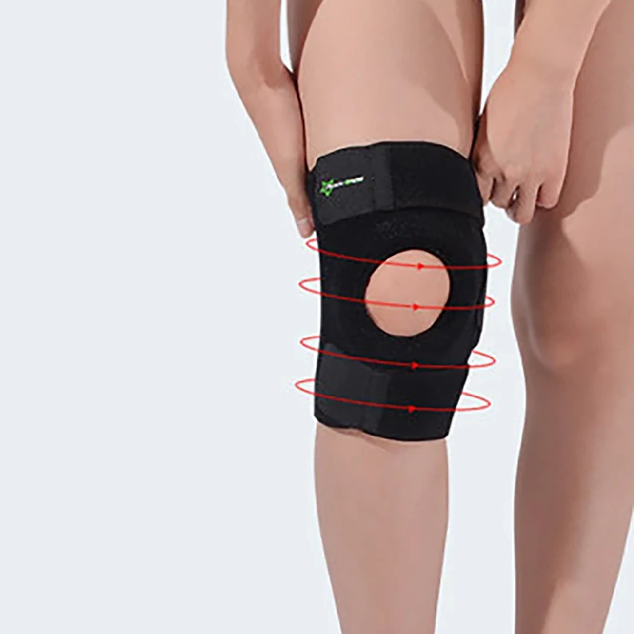 Rockbros LF1106L sports protector for patella and knee joint, dydis L – juodos spalvos aprašymas - Prekės nuotrauka Rockbros LF1106L sports protector for patella and knee joint, dydis L – juodos spalvos aprašymas - Prekės nuotrauka