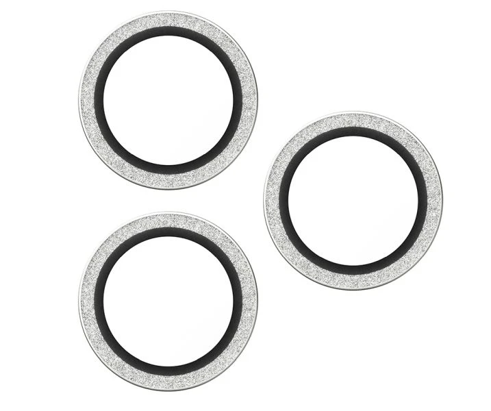 Panzer Glass PanzerGlass Hoops Glitter do Apple iPhone 17 Pro/17 Pro Max/16 Pro/16 Pro Max sidabrinė aprašymas - Prekės nuotrauka