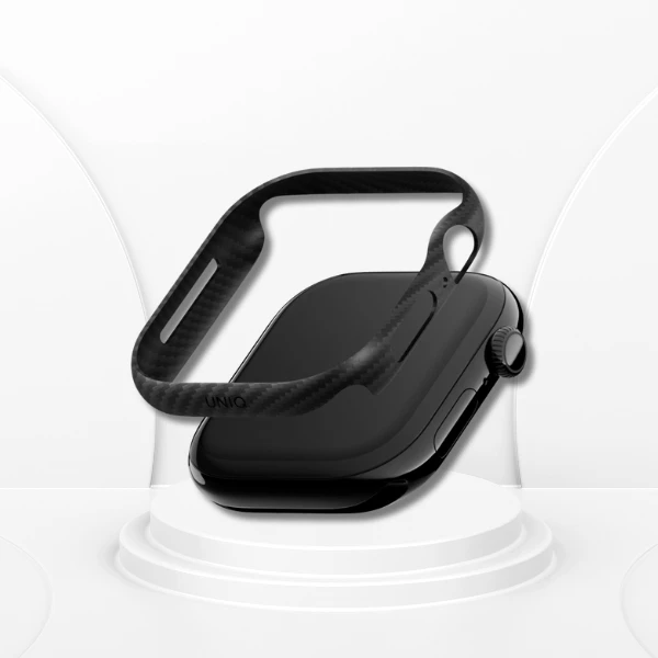 UNIQ dėklas, panašus į „Apple Watch Series 10/11“, 46 mm, juodas aprašymas - Prekės nuotrauka