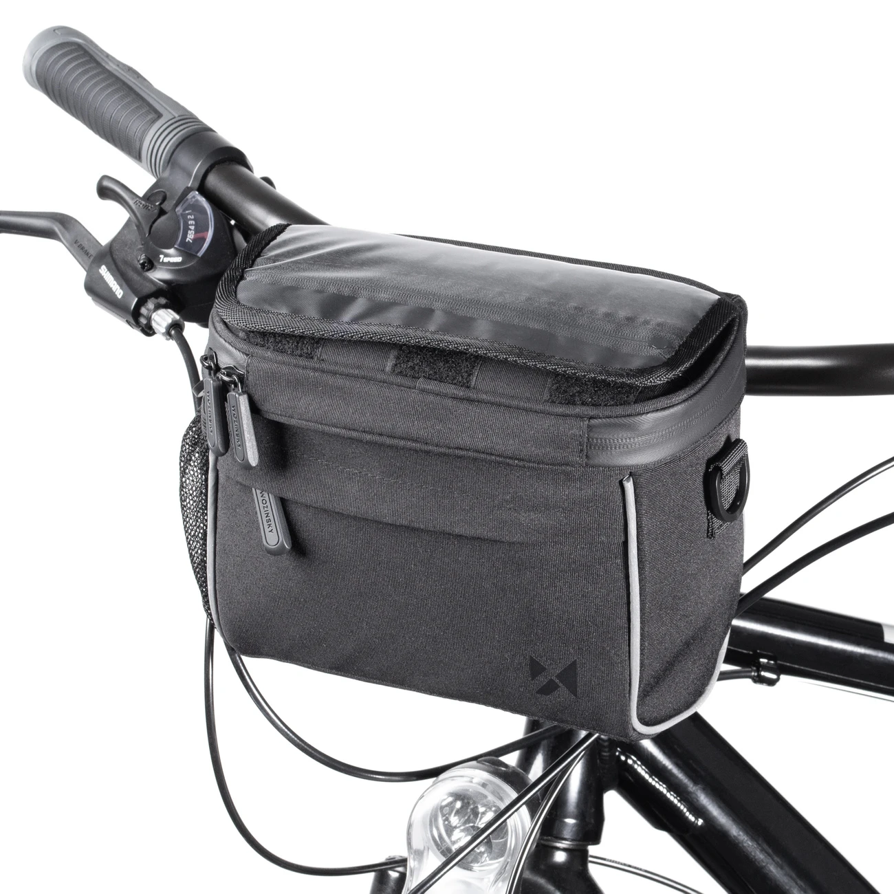 Wozinsky bicycle handlebar bag bike shoulder bag juodos spalvos (WBHBB-01) aprašymas - Prekės nuotrauka Wozinsky bicycle handlebar bag bike shoulder bag juodos spalvos (WBHBB-01) aprašymas - Prekės nuotrauka