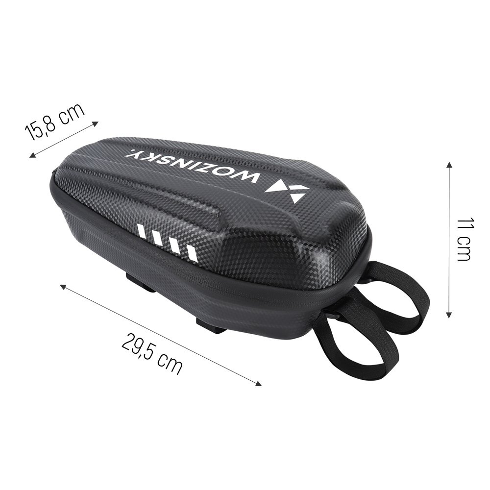 Wozinsky Atsparus vandeniui Scooter Handlebar Bag 3L Juodas (WSB4BK) - OUTLET aprašymas - Prekės nuotrauka