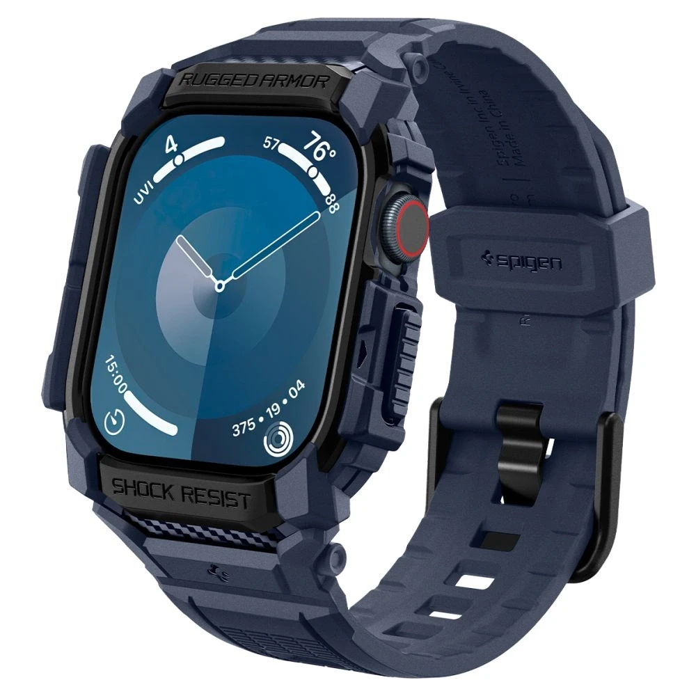 Apyrankė Aplle Watch 10 (46mm) Spigen Rugged Armor ”Pro” mėlynos spalvos