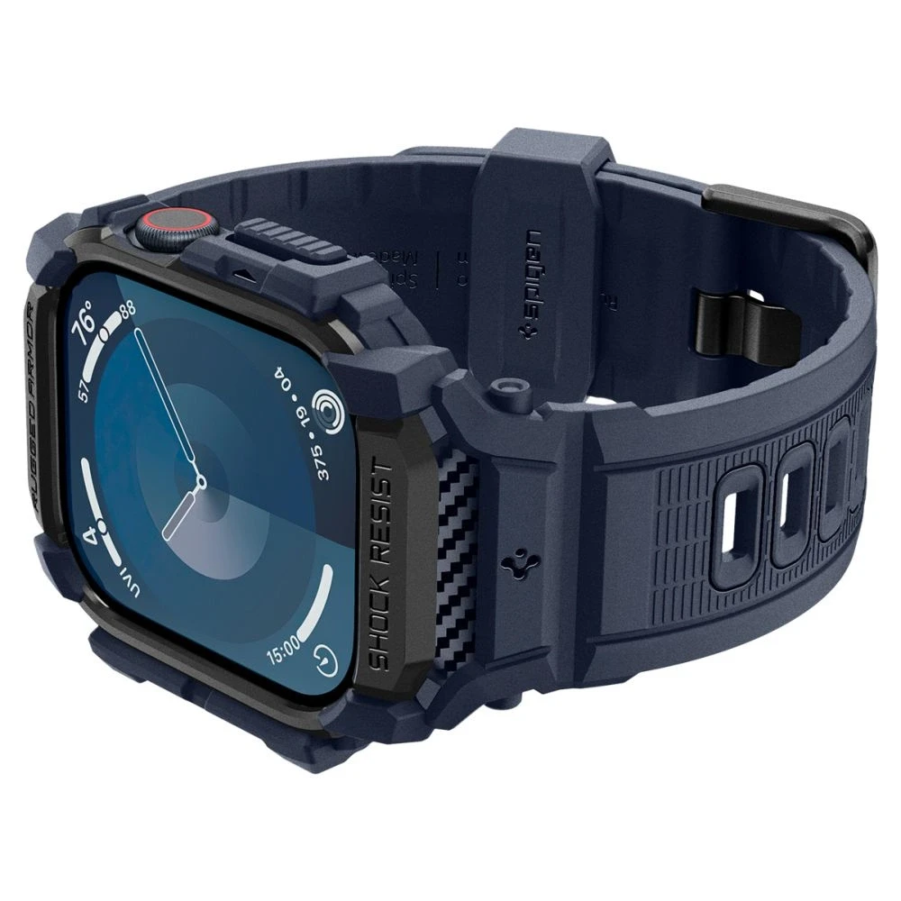 Apyrankė Aplle Watch 10 (46mm) Spigen Rugged Armor ”Pro” mėlynos spalvos